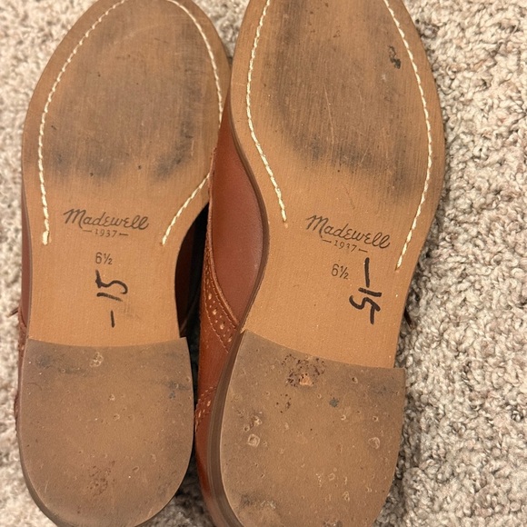 Madewell Chestnut Men\'s Leather Derbys